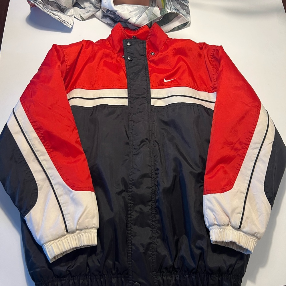 Vintage 90s Nike Red and Black Jacket